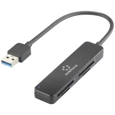 Immagine di Renkforce RF PCR 220 Lettore schede di memoria esterno USB 3.2 Gen 1 (USB 3.0) Nero