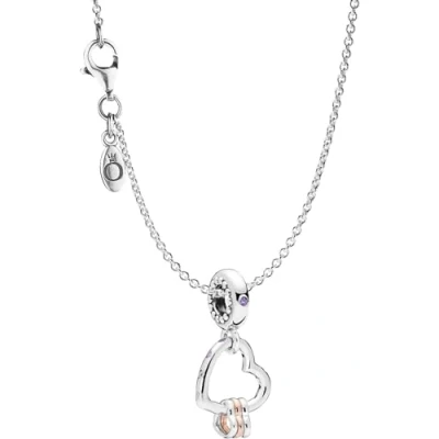 Immagine di Pandora 75252 Collana elegante da donna con ciondolo a forma di cuore Highlights in argento 925, meravigliosa idea regalo