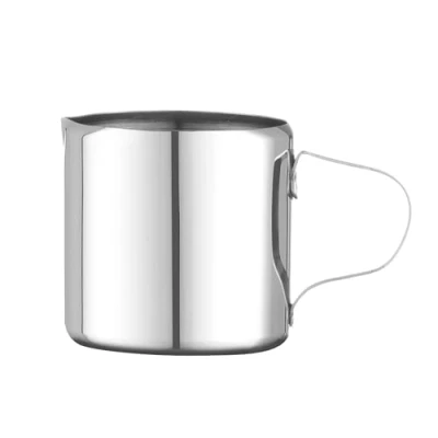 Immagine di HENDI mini bricco per crema/latte, capacità 30ml, caraffa crema, brocca dispenser, creamer, piccola lattiera, contenitore dosatore panna, latte, ⌀35x(H)35mm, acciaio inox