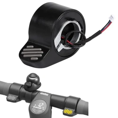 Immagine di MotuTech Controller Freno per Segway Ninebot ES1 ES2 ES3 ES4 ES5 Scooter Controllo della Velocità Ricambi Racchetta A Pollice (Nero Freno)