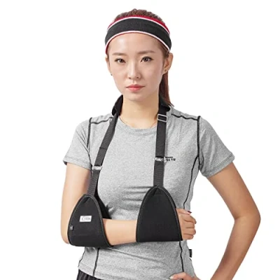 Immagine di Triangolo Dislocated braccio immobilizzatore, Medical spalla cuffia dei rotatori polso gomito avambraccio supporto tutore da con morbido imbottito leggero semplice per rotto &amp; Fractured