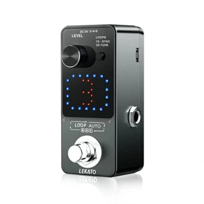 Immagine di LEKATO Triple Guitar Looper registrazione sincrona loop automatico Tempo di totale 18 minuti Sovraincisione illimitata Pedale per chitarre Basso