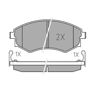 Immagine di MEYLE 025 217 2517/W Kit pastiglie freno ORIGINAL Quality Assale anteriore con segnalatore acustico usura lamierino anticigolío
