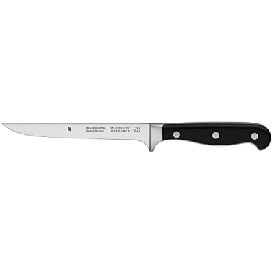 Immagine di WMF Spitzenklasse Plus Coltello da Preparazione, con Tecnologia Performance Cut, Acciaio Inox, Nero, 15,5 cm