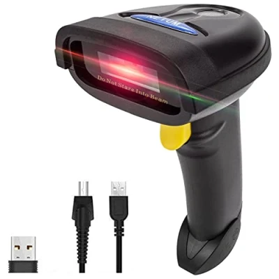 Immagine di NETUM Lettore Codici a Barre 2D QR 1D Barcode Scanner Wireless Senza Fili USB Cablato 3 in 1 Compatibile Bluetooth, NT 1228BL
