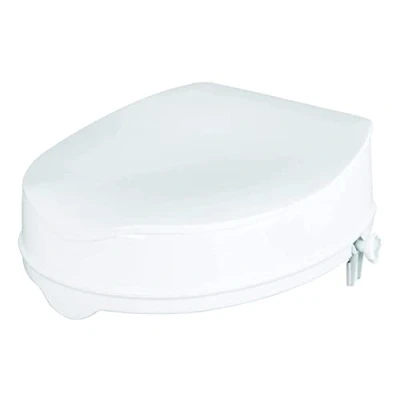 Immagine di Savanah Sedile WC rialzato con coperchio 10 cm / 4 pollici, Per persone mobilità ridotta
