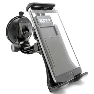 Immagine di scozzi Porta Supporto Telefono Auto Ventosa Parabrezza Cellulare, Universale p.e. compatibile con Samsung S23 S22 S21 S20 A54 A53 per iPhone 15 14 13 12 11 XR FE Plus Ultra Mini Lite Pro