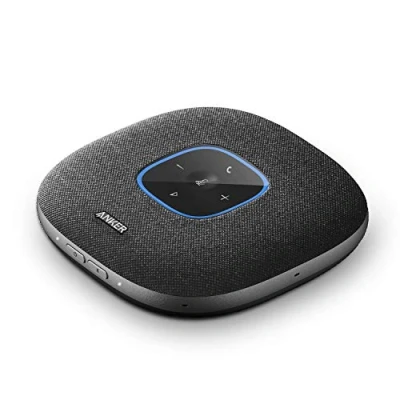 Immagine di Anker PowerConf S3 Altoparlante per conferenze Bluetooth 5, 6 microfoni integrati, registrazione audio migliorata, 24 ore di conversazione, controllo app, USB C, ideale ufficio e casa