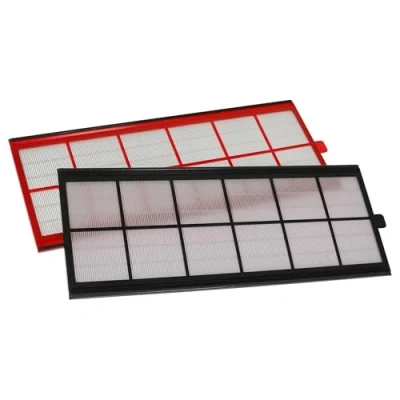 Immagine di vhbw Set di Filtri Compatibile con Zehnder ComfoAir 350, 550 Sistema Ventilazione G4 / F7 (2 pzz.), 50 x 17 1 cm, Bianco/Rosso/Nero