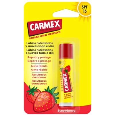 Immagine di Carmex Strawberry Balsamo Labial Idrantante Spf15 15 ml