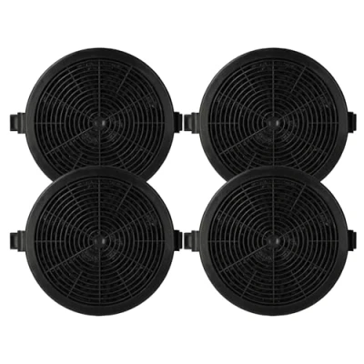 Immagine di vhbw 4x filtro a carboni attivi compatibile con Klarstein Sofia 60 (10034259), 90 (10034261) cappe aspiranti 11,2 cm
