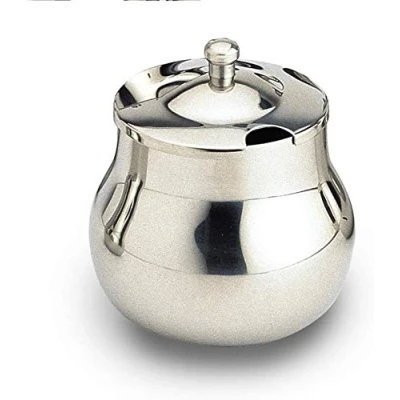 Immagine di Cafe Ole CT516 Zuccheriera con Coperchio, Acciaio Inossidabile, Argento
