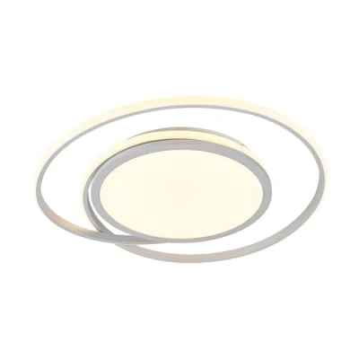 Immagine di Lucande Plafoniera LED Noud, 49 cm, argento, alluminio, dimmerabile