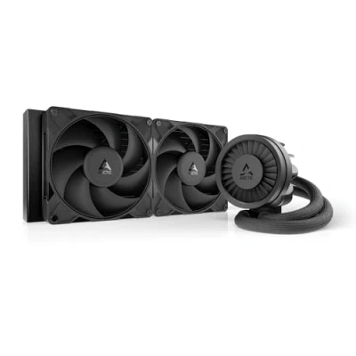 Immagine di ARCTIC Liquid Freezer III Pro 280 Dissipatore AIO per CPU, 2 x 140 mm Raffreddamento a Liquido, Radiatore da 38 mm, Pompa PWM, Ventola VRM, compatibile con AMD AM5/AM4, Intel LGA1851/1700 Telaio di