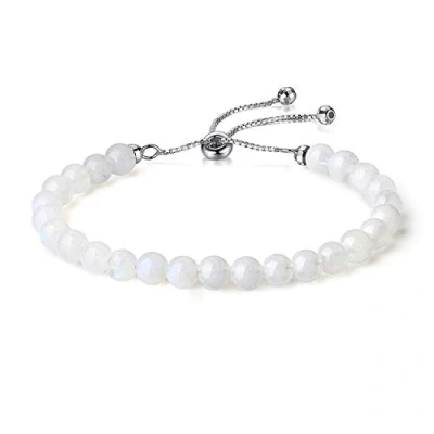 Immagine di COAI Bracciale da Donna in Pietra di Luna e Argento Sterling 925, Regolabile