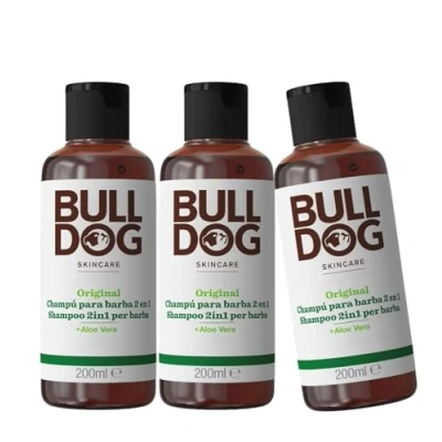 Immagine di BULLDOG Confezione da 3 shampoo e balsamo barba, x 200 ml