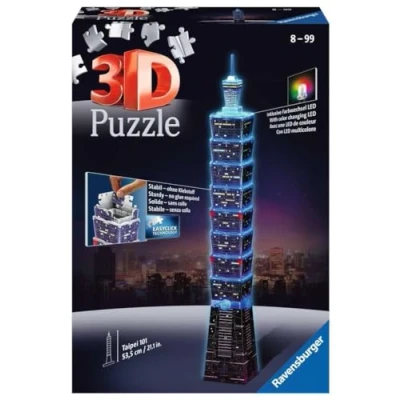 Immagine di Ravensburger Taipei Night Edition 3D Puzzle, Multicolore, 11149