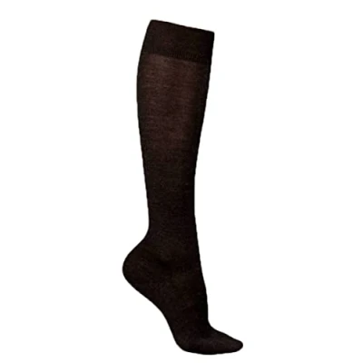 Immagine di FALKE No. 3 W Kh lana seta al ginocchio tinta unita 1 paio, Calzini lunghi Donna, Grigio Anthracite Melange 3089, 41 42