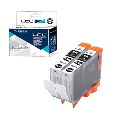 Immagine di LCL Cartucce d&#039;inchiostro Compatibile CLI42 CLI 42 42BK (2 Nero) Sostituzione per Canon PIXMA Pro 100/Pro 100S