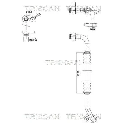 Immagine di TRISCAN 9010 28103 Condotto d. bassa/alta pressione, Climatizzatore da Compressore clima a Condensatore CITROËN: C4 I Grand Picasso