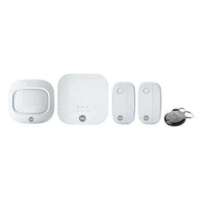 Immagine di Yale Allarme Sync Smart Home IA 311, con sensore porta finestra, rilevatore di movimento, portachiave e localizzazione, funziona Alexa, Google Assistant Philips Hue.