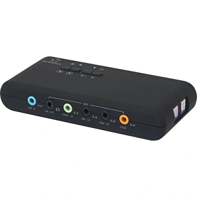 Immagine di Renkforce RF 4355800 7.1 Scheda audio esterna uscita digitale, regolazione per volume altoparlanti
