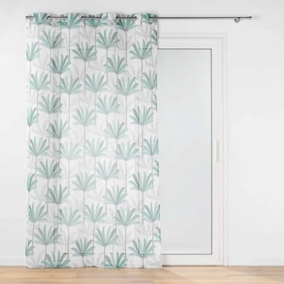 Immagine di douceur d&#039;intérieur, tenda trasparente con occhielli (140 x 280 cm) Oasis, tulle sabbiato stampato