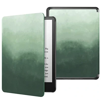 Immagine di MoKo Custodia per Kindle Paperwhite 11ª Generazione (Modello 2021)，Schermo da 6,8&quot;, Protettiva in Policarbonato di Stile Semplice e Elegante, Verde Pino
