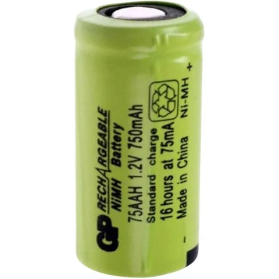 Immagine di GP GPIND75AAHB Batteria ricaricabile speciale 2/3 AA Flat Top NiMH 1.2 V 750 mAh