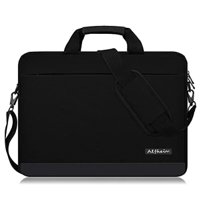 Immagine di Alfheim Borsa Del Computer Portatile con Tracolla 14 Pollice Uomini Donne Leggera Impermeabile Morbida per Business Work Notebook Compatibile Macbook Pro A2442