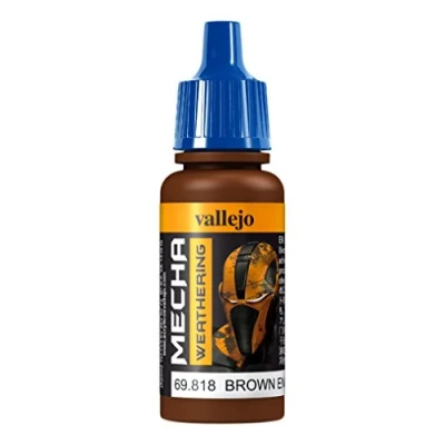 Immagine di Vallejo Mecha Color Colore Acrilico a Base d&#039;Acqua per Aerografo, 17 ml, Marrone (Matt Brown)