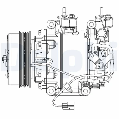 Immagine di DELPHI CS20510 compressore Aria Condizionata scroll PAG 46 con olio HONDA: Jazz 3