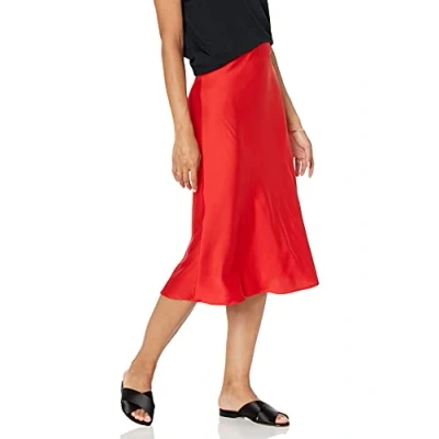 Immagine di The Drop Maya, Gonna Sottoveste, Effetto Seta Donna, Rosso, M