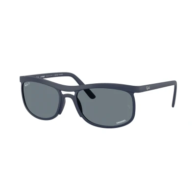 Immagine di Ray Ban Unisex RB4452CH 633180 Occhiali da sole Peek Blu Squadrata Polarizzata