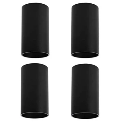 Immagine di Klighten 4 Pcs Faretto a soffitto Rotonda Nero, Attacco GU10, Plafoniera in Alluminio Montaggio superficiale Lampada da per cucina, soggiorno, corridoio, 56 x 100mm, lampadina non inclusa