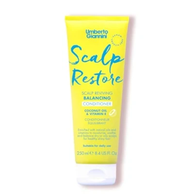 Immagine di Umberto Giannini Scalp Restore Balsamo, Vegan &amp; Cruelty Free Reviving Formula con Olio di Cocco e Vitamina E, 250 ml