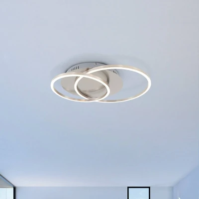 Immagine di BRILONER Leuchten Plafoniera a LED, dimmerabile, con funzione memory, orientabile, 3200 lumen, di colore nichel opaco, Ø 30 cm, 40 Watt