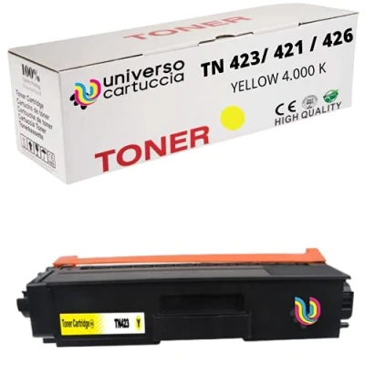 Immagine di UniversoCartuccia® toner Compatibile In sostituzione di Brother TN 423 TN421 MFC L8690CDW L8900CDW HL L8260CDW L8360CDW DCP L8410CDW (YELLOW)