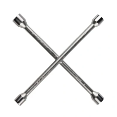 Immagine di Dunlop Chiave a Croce Adatta per Dadi delle Ruote 17 19 21 23 MM 27 x CM Acciaio Argento