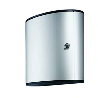 Immagine di Durable 195223 Key Box 36, Cassetta Portachiavi con Serratura, 302 x 280 118 mm, Capacità 36 Chiavi, Argento Metallizzato
