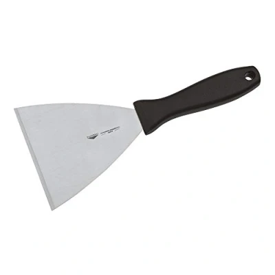 Immagine di Paderno 18520 12 Spatola Triangolare professionale Raschietto tagliapasta con manico, lama in acciaio inox, manico polipropilene, cm x