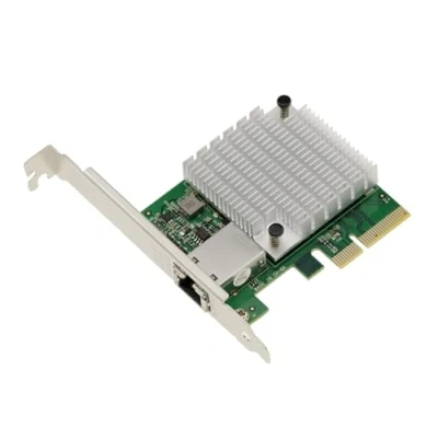 Immagine di KALEA INFORMATIQUE Scheda controller di rete PCIe 4.0 10 Gigabit ethernet 1 porta RJ45 10G con chipset AQUANTIA AQC113C B1. Profilo basso e alto
