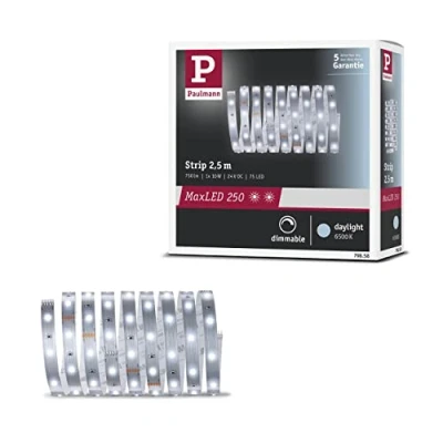 Immagine di Paulmann MaxLED Stripe Daylight 79858 Striscia LED con spina 2.5 m Bianco luce del giorno 1 pz.