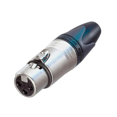 Immagine di Neutrik NC3FXX Connettore XLR Presa dritta Numero Poli (num): 3 Argento 1 pz.