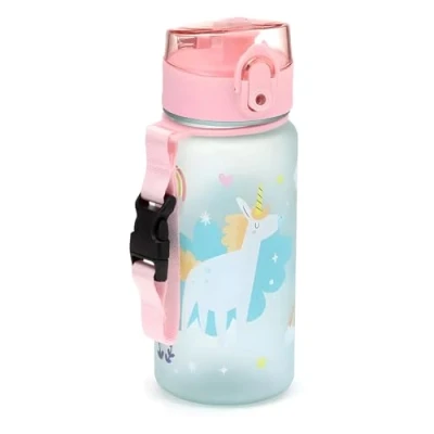 Immagine di Puckator Borraccia Infrangibile per Bambini con Apertura a Scatto 350ml Unicorno Magico