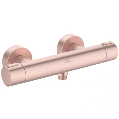 Immagine di Ideal Standard Alu+, Miscelatore termostatico in alluminio per doccia, Una via, Rosé