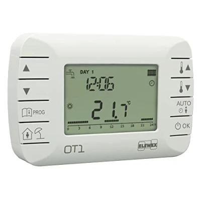 Immagine di VEMER VE794100 OT1 Cronotermostato Ambiente Settimanale Modulante per Caldaia con Protocollo OpenTherm Classe V, Bianco