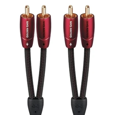 Immagine di Audioquest Golden Gate Coppia di cavi Phono, 1,5 M