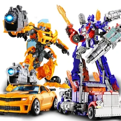 Immagine di AUROSA Transform Giocattoli Giocattolo, 2 in 1 Robot Auto Deformato Trasformante Robot, Trasformabili Giocattolo per Bambini