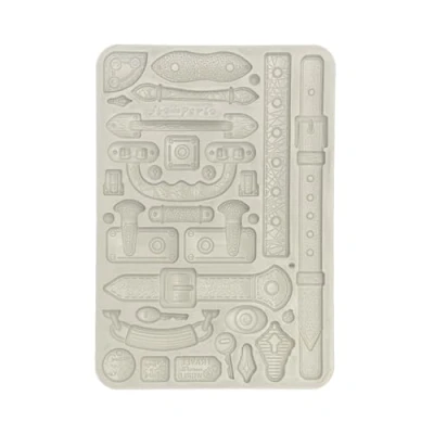 Immagine di Stamperia KACMA548 Stampo in silicone A5, 14,8 x 21 1,1 cm, colore: Grigio